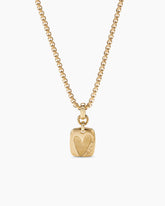 SY Heart Amulet in 18K Yellow Gold, 15mm